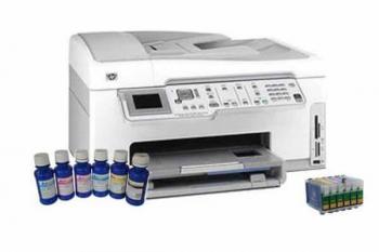МФУ HP Photosmart C7283 с ПЗК и чернилами МФУ HP Photosmart C7283 с ПЗК и чернилами