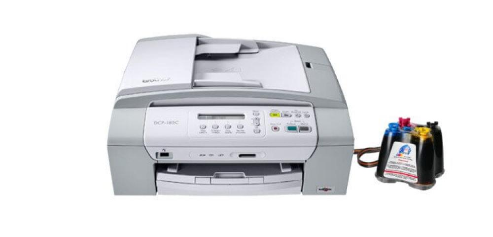 изображение МФУ Brother DCP 185C с СНПЧ и чернилами - изображение 1