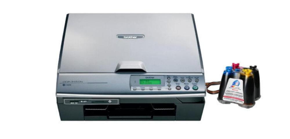 изображение МФУ Brother DCP 315CN с СНПЧ и чернилами - изображение 1