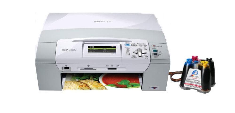 изображение МФУ Brother DCP 385C с СНПЧ и чернилами - изображение 1