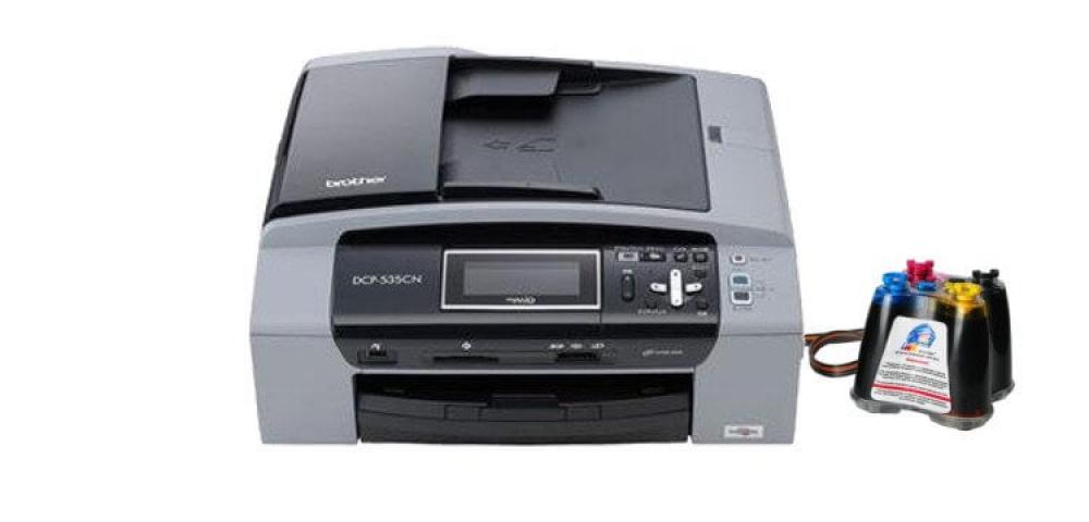 изображение МФУ Brother DCP 535CN с СНПЧ и чернилами - изображение 1