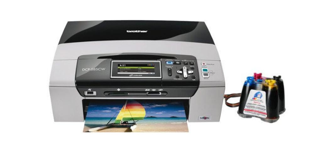 изображение МФУ Brother DCP 585CW с СНПЧ и чернилами - изображение 1