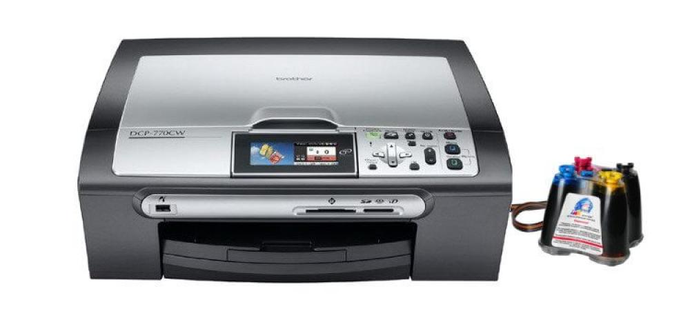 изображение МФУ Brother DCP 770CW с СНПЧ и чернилами - изображение 1