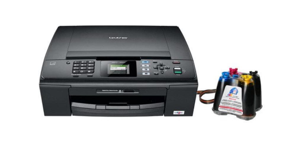 изображение МФУ Brother MFC J220 с СНПЧ и чернилами - изображение 1