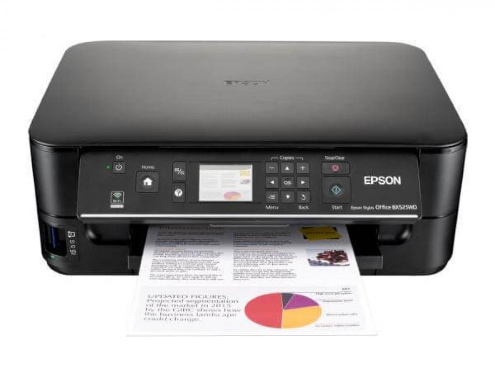 изображение МФУ Epson Stylus Office BX525WD с СНПЧ и чернилами - изображение 1