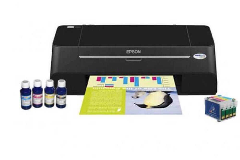 изображение Цветной принтер Epson Stylus T27 с ПЗК и чернилами - изображение 1