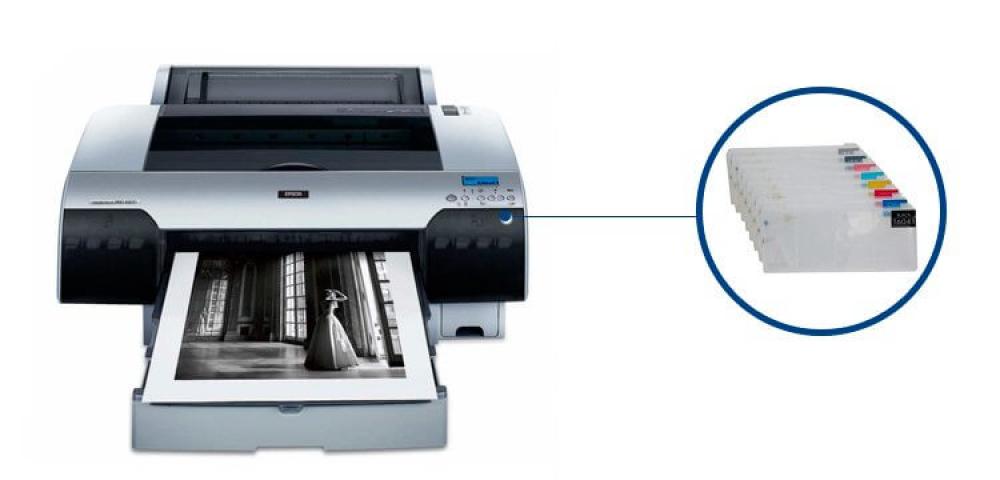 изображение Плоттер Epson Stylus Pro 4800 с ПЗК и чернилами - изображение 1