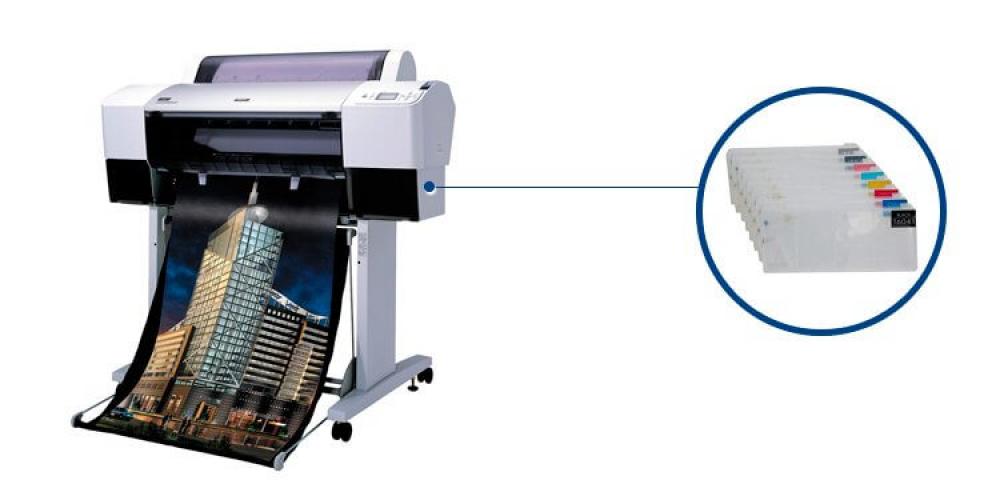 изображение Плоттер Epson Stylus Pro 7800 с ПЗК и чернилами - изображение 1