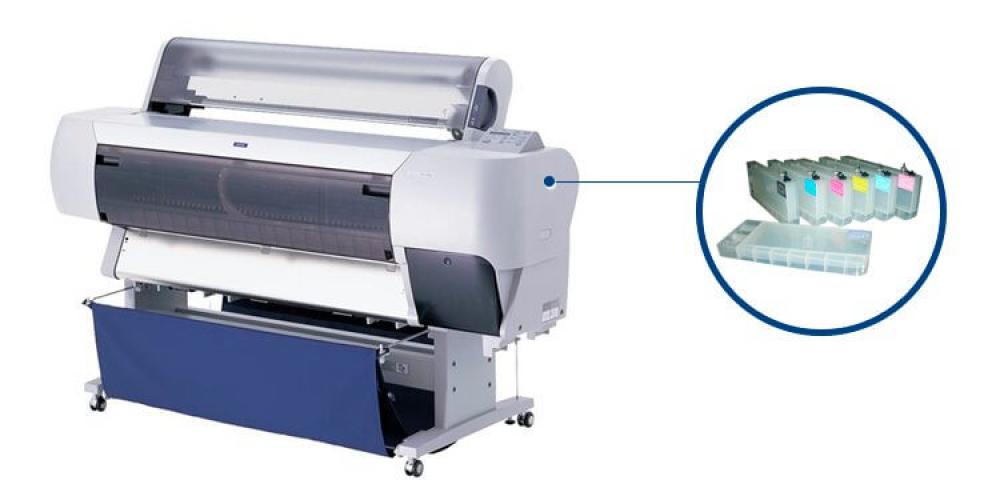 изображение Плоттер Epson Stylus Pro 10600 с ПЗК и чернилами - изображение 1