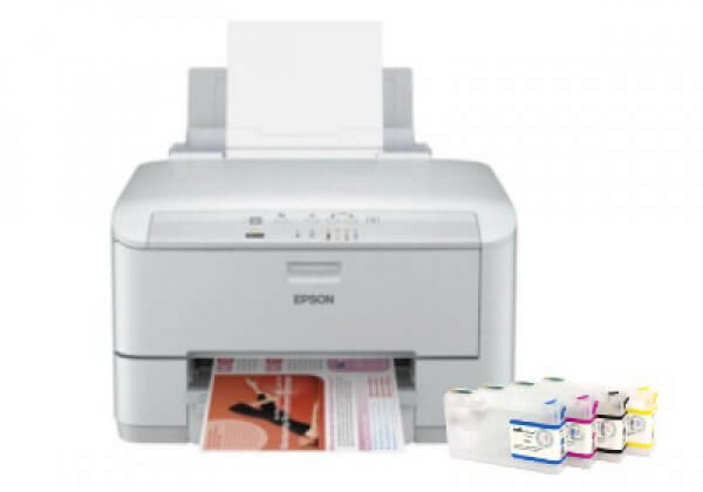 изображение Цветной принтер Epson WorkForce Pro WP-4095DN с ПЗК и чернилами - изображение 1