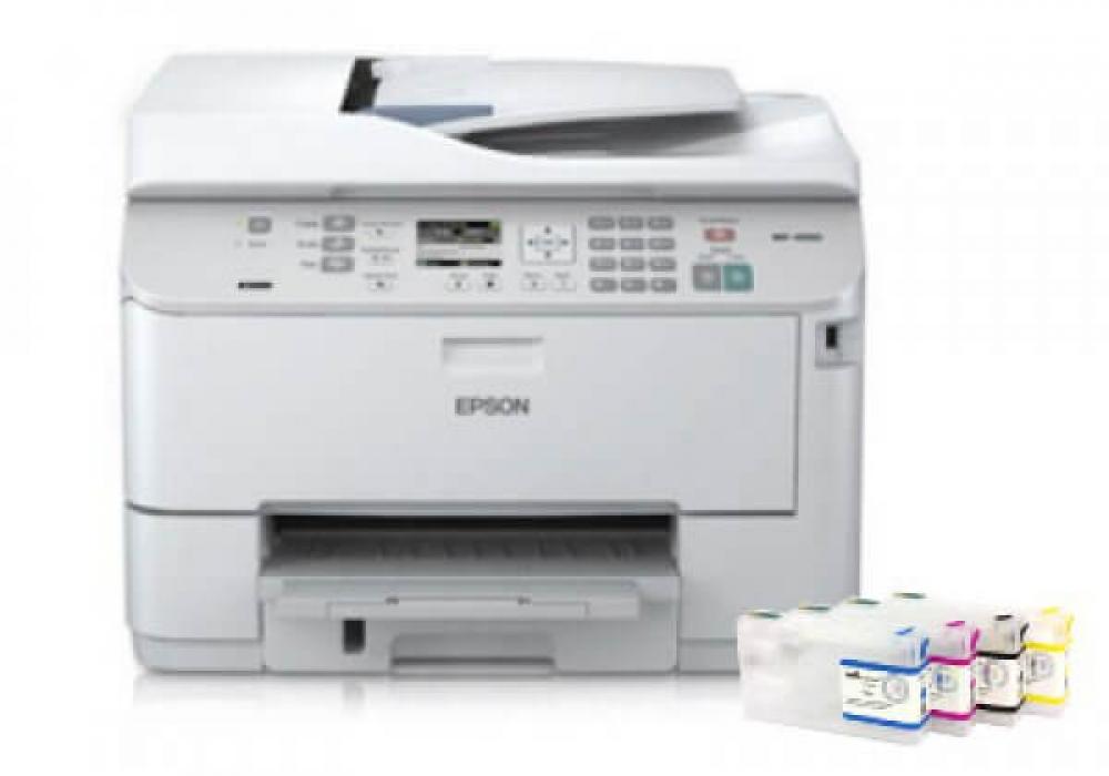 изображение МФУ Epson WorkForce Pro WP-4590 с ПЗК и чернилами - изображение 1