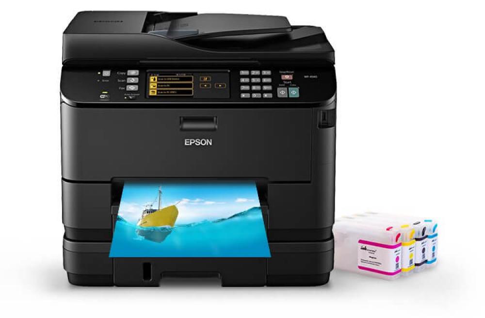 изображение МФУ Epson WorkForce Pro WP-4540 с ПЗК и чернилами - изображение 1