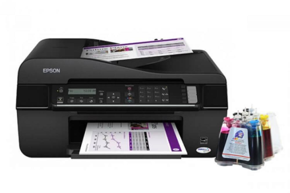 изображение МФУ Epson Stylus Office TX510FN с СНПЧ и чернилами - изображение 1