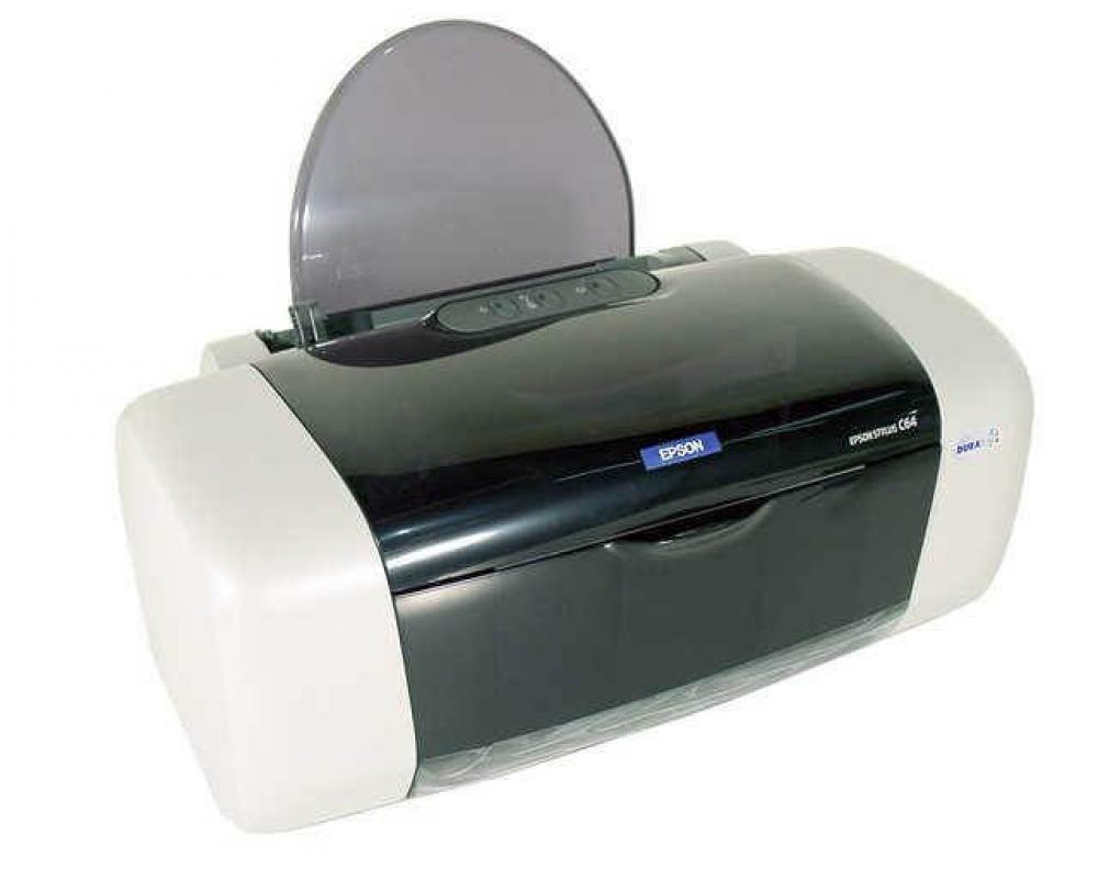 изображение Цветной принтер Epson Stylus C64 с ПЗК и чернилами - изображение 1