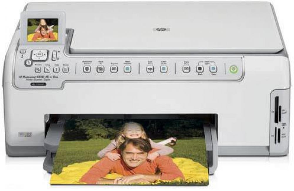 изображение МФУ HP PhotoSmart C5183 с СНПЧ и чернилами - изображение 1
