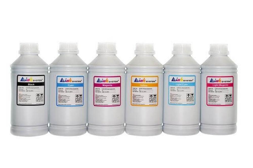 изображение Комплект экосольвентных чернил INKSYSTEM 1000 мл (6 цветов)