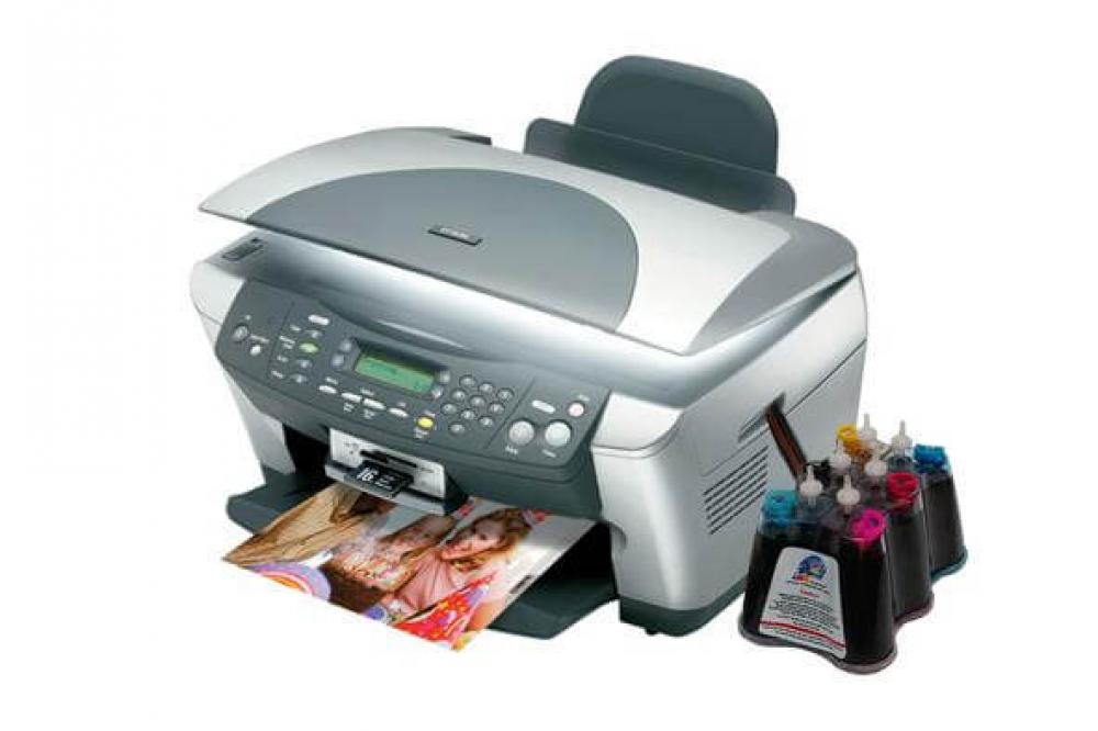 изображение МФУ Epson Stylus Photo RX500 с СНПЧ и чернилами - изображение 1