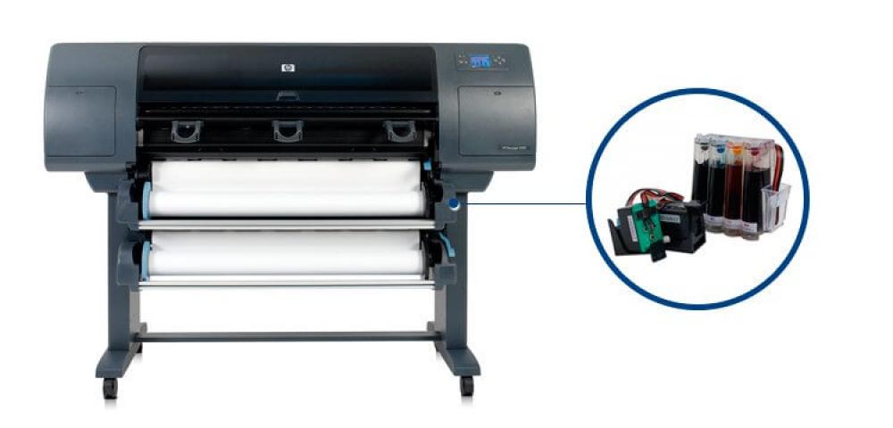 изображение Плоттер HP DesignJet 4500 с СНПЧ и чернилами - изображение 1