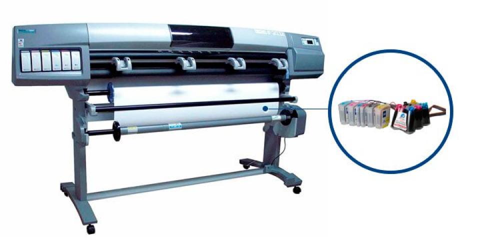 изображение Плоттер HP DesignJet 5000 с СНПЧ и чернилами - изображение 1