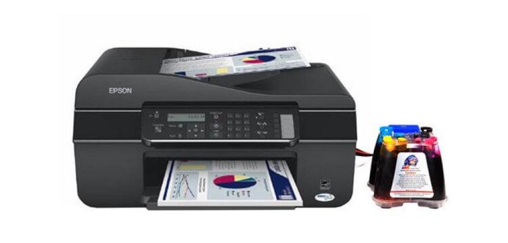 изображение МФУ Epson Stylus Office BX305F с СНПЧ и чернилами - изображение 1