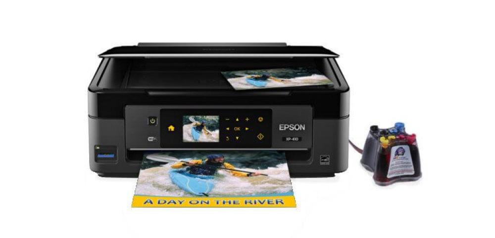 изображение МФУ Epson Expression Home XP-410 с СНПЧ и чернилами - изображение 1