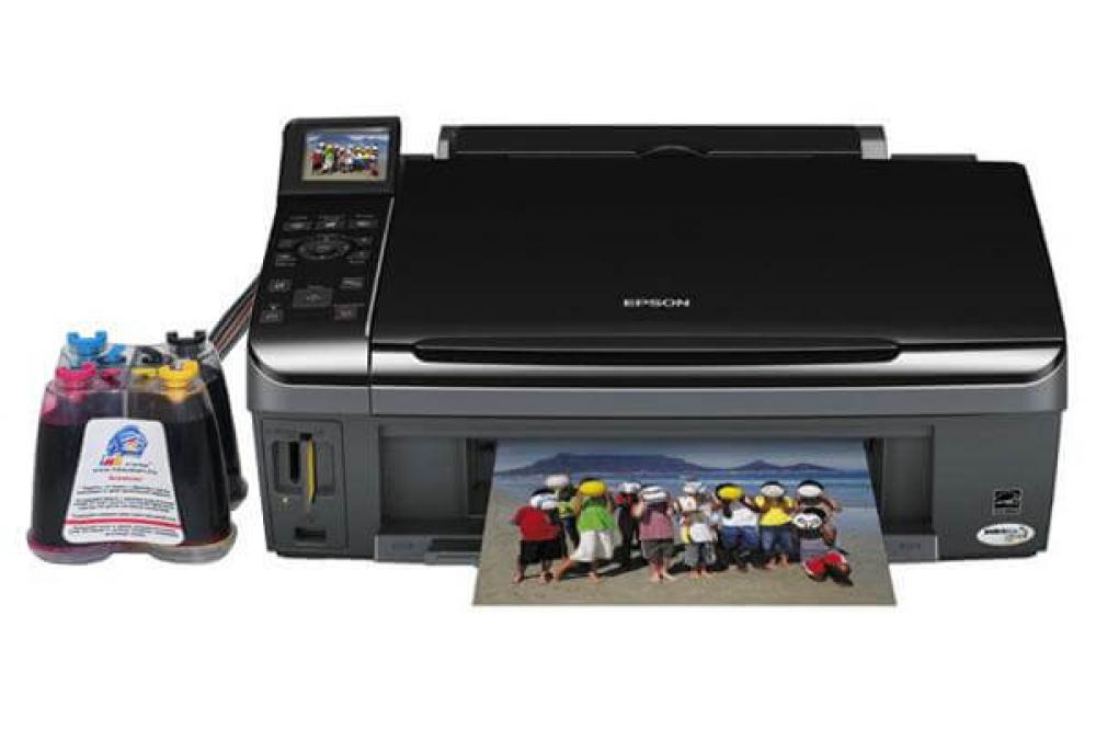 изображение МФУ Epson Stylus SX415 с СНПЧ и чернилами - изображение 1