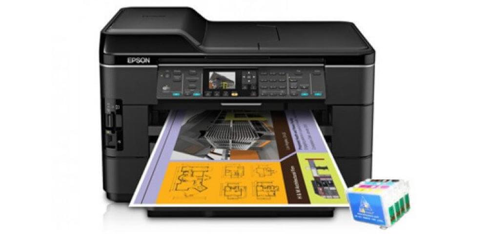 изображение МФУ Epson WorkForce WF-7520 Refurbished by Epson с ПЗК и чернилами - изображение 1