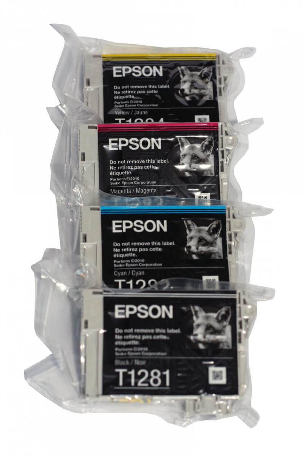 изображение Оригинальные картриджи Epson T1281, Epson T1282, Epson T1283, Epson T1284 код C13T12854010 - изображение 1