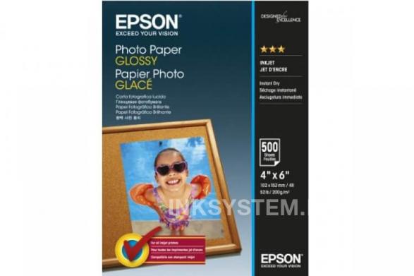 изображение Фотобумага Epson Glossy Photo Paper 10x15cm (500 л, 200г, м2)