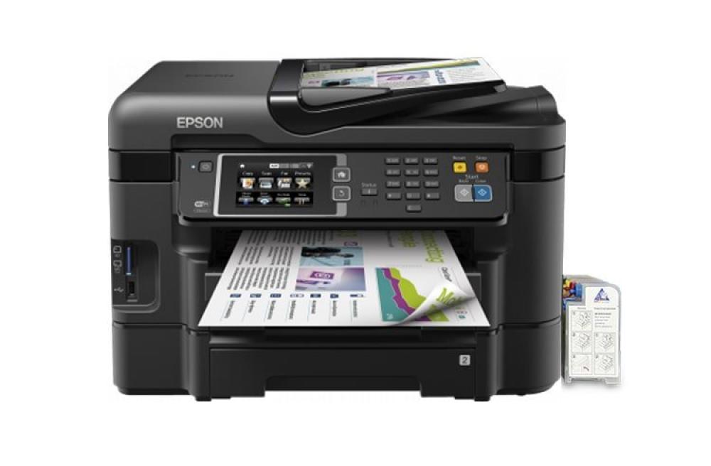изображение МФУ Epson Workforce WF-3640DTWF с СНПЧ и чернилами - изображение 1