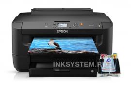 Принтер Epson Workforce WF-7110DTW с СНПЧ и чернилами