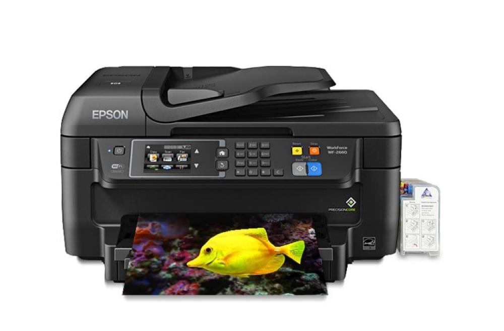 изображение МФУ Epson Workforce WF-2660 с СНПЧ и чернилами - изображение 1